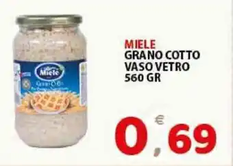 Premium Supermercati Miele Grano Cotto Vaso Vetro 560gr offerta