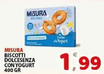Premium Supermercati Misura Biscotti Dolcesenza con Yogurt 400gr offerta