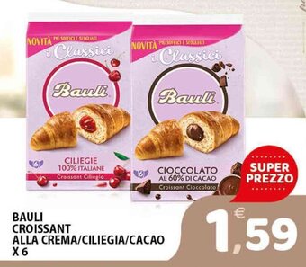 Premium Supermercati Bauli Croissant Alla Crema/Ciliegia/Cacao x 6 offerta
