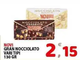 Premium Supermercati Novi Gran Nocciolato vari tipi 130gr offerta