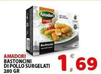 Premium Supermercati Amadori Bastoncini di Pollo Surgelati 280gr offerta