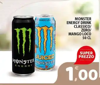 Premium Supermercati Monster Energy Drink Classico/Zero/Mango Loco 50cl offerta