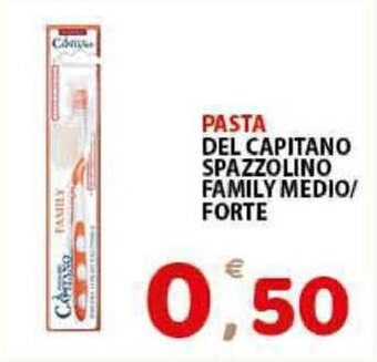 Premium Supermercati Pasta del Capitano Spazzolino Family Medio/Forte offerta