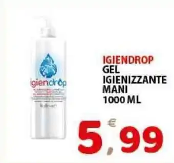 Premium Supermercati Igiendrop Gel Igienizzante Mani 1000ml offerta