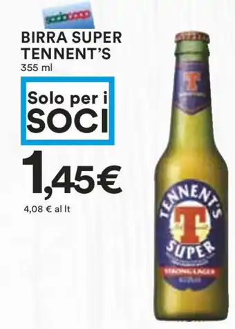 Coop BIRRA SUPER TENNENT'S 355 ml offerta