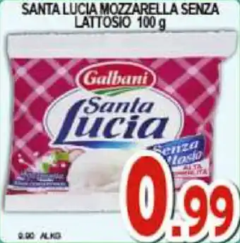 Sacoph Santa Lucia Mozzarella Senza Lattosio 100g offerta