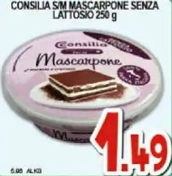 Sacoph Consilia S/M Mascarpone senza lattosio 250g offerta