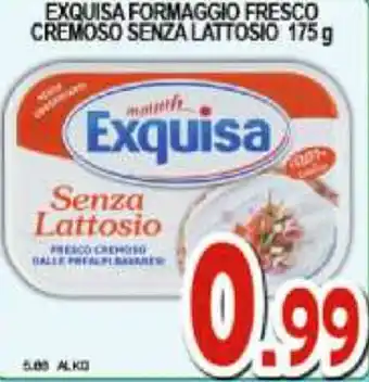 Sacoph Exquisa Formaggio Fresco Cremoso senza lattosio 175g offerta