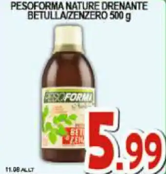 Pesoforma Nature Drenante Betulla/Zenzero 500g