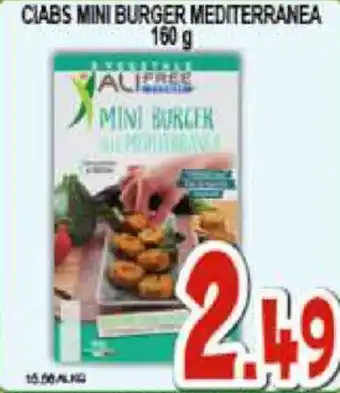 Ciabs Mini Burger Mediterranea 160g