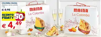 Esselunga COLOMBA MAINA classica o senza canditi, 1 kg offerta