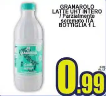 Sacoph Granarolo Latte UHT Intero Parzialmente scremato ITA Bottiglia 1l offerta