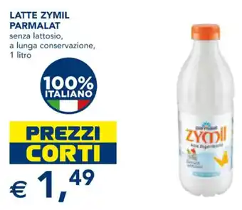 Esselunga LATTE ZYMIL PARMALAT senza lattosio, a lunga conservazione, 1 litro offerta