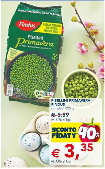 Esselunga PISELLINI PRIMAVERA FINDUS surgelati, 825 g offerta