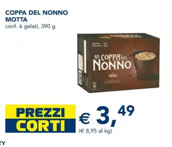 Esselunga COPPA DEL NONNO MOTTA conf. 6 gelati, 390 g offerta