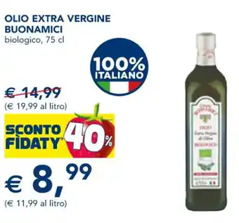 Esselunga OLIO EXTRA VERGINE BUONAMICI biologico, 75 cl offerta