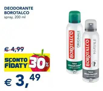 Esselunga DEODORANTE BOROTALCO spray, 200 ml offerta