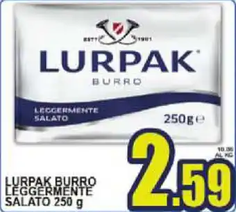 Sacoph Lurpak Burro Leggermente Salato 250g offerta