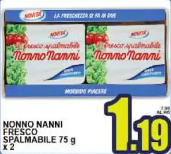 Sacoph Nonno Nanni Fresco Spalmabile 75g x 2 offerta