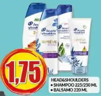 Risparmio Casa HEAD&SHOULDERS SHAMPOO 225/250 ML BALSAMO 220 ML offerta