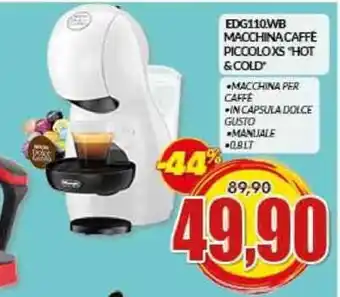 Risparmio Casa MACCHINA CAFFE PICCOLOXS HOT &COLD offerta