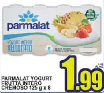Sacoph Parmalat Yogurt Frutta Intero Cremoso 125g x 8 offerta