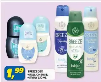 Risparmio Casa BREEZE DEO ⚫ROLL-ON 50 ML SPRAY 150 ML offerta