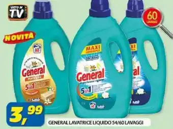 Risparmio Casa GENERAL LAVATRICE LIQUIDO 54/60 LAVAGGI offerta