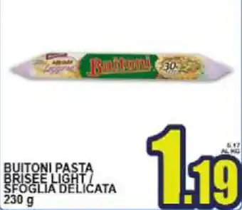 Sacoph Buitoni Pasta Brisèè Light/Sfoglia delicata 230g offerta