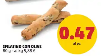 PENNY SFILATINO CON OLIVE 80 g offerta