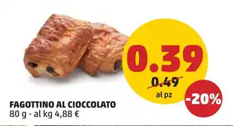 PENNY FAGOTTINO AL CIOCCOLATO 80 g offerta