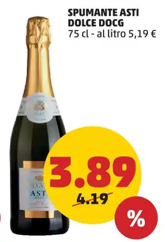 PENNY SPUMANTE ASTI DOLCE DOCG 75 cl offerta