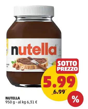 PENNY nutella 950 g offerta