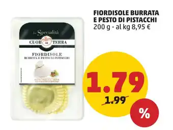 PENNY FIORDISOLE BURRATA E PESTO DI PISTACCHI 200 g offerta