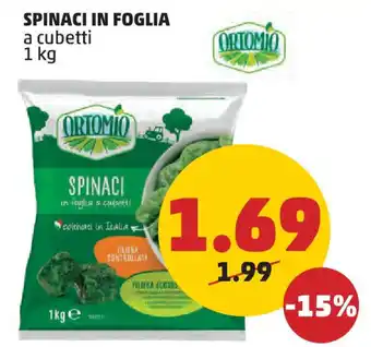 PENNY SPINACI IN FOGLIA a cubetti 1 kg offerta