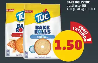 PENNY BAKE ROLLS TUC gusti assortiti 150 g offerta