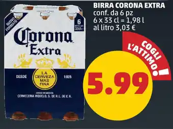 PENNY BIRRA CORONA EXTRA conf. da 6 pz 6 x 33 cl offerta