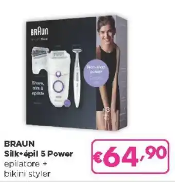 Acqua & Sapone BRAUN Silk⭑épil 5 Power epilatore + bikini styler offerta