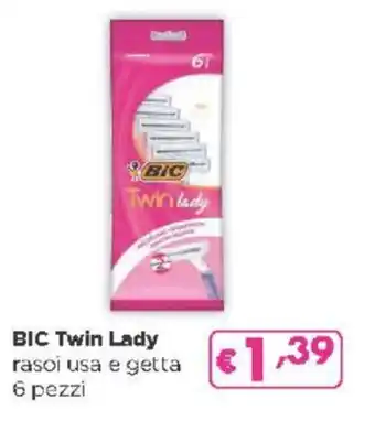 Acqua & Sapone BIC Twin lady rasoi usa e getta 6 pezzi offerta