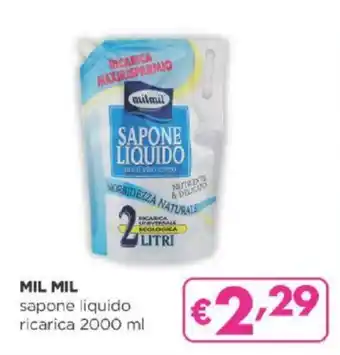 Acqua & Sapone milmil sapone liquido ricarica 2000 ml offerta