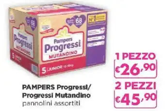 Acqua & Sapone PAMPERS Progressi/ Progressi Mutandino pannolini assortiti offerta