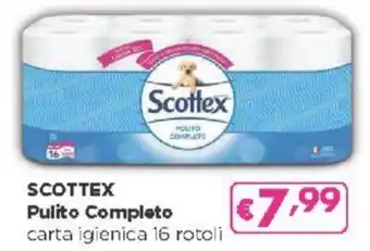 Acqua & Sapone Scottex Pulito Completo carta igienica 16 rotoli offerta