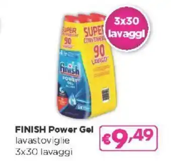 Acqua & Sapone FINISH Power Gel lavastoviglie 3x30 lavaggi offerta