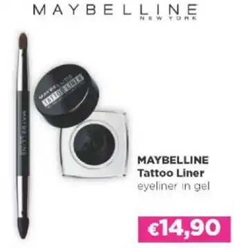 Acqua & Sapone MAYBELLINE Tattoo Liner eyeliner in gel offerta