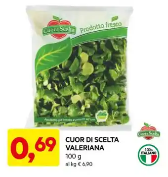 DPiù CUOR DI SCELTA VALERIANA 100 g offerta