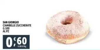 Deco Supermercati SAN GIORGIO CIAMBELLE ZUCCHERATE G 100 offerta