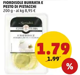 PENNY FIORDISOLE BURRATA E PESTO DI PISTACCHI 200 g offerta