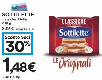 Coop SOTTILETTE classiche, 7 fette, 200 g offerta
