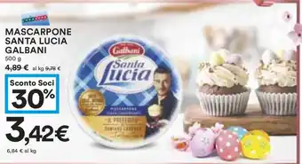 Coop MASCARPONE SANTA LUCIA GALBANI 500 g offerta