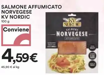 Coop SALMONE AFFUMICATO NORVEGESE KV NORDIC 100 g offerta